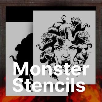 Monsters-Stencil Urbanlystore