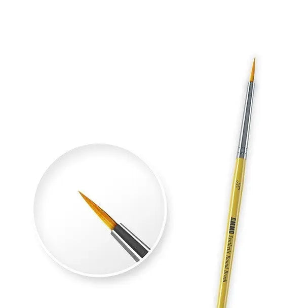 AMMO by MIG Brushes - #3/0 SYNTETIC ROUND BRUSH - Urbanlystore