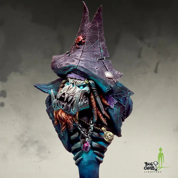 Pirates of the Storm Coast: Kaptain Albrork The Fourfold Damned Bust 1/12 Model Kit - Urbanlystore