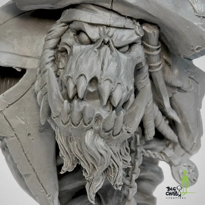 Pirates of the Storm Coast: Kaptain Albrork The Fourfold Damned Bust 1/12 Model Kit - Urbanlystore