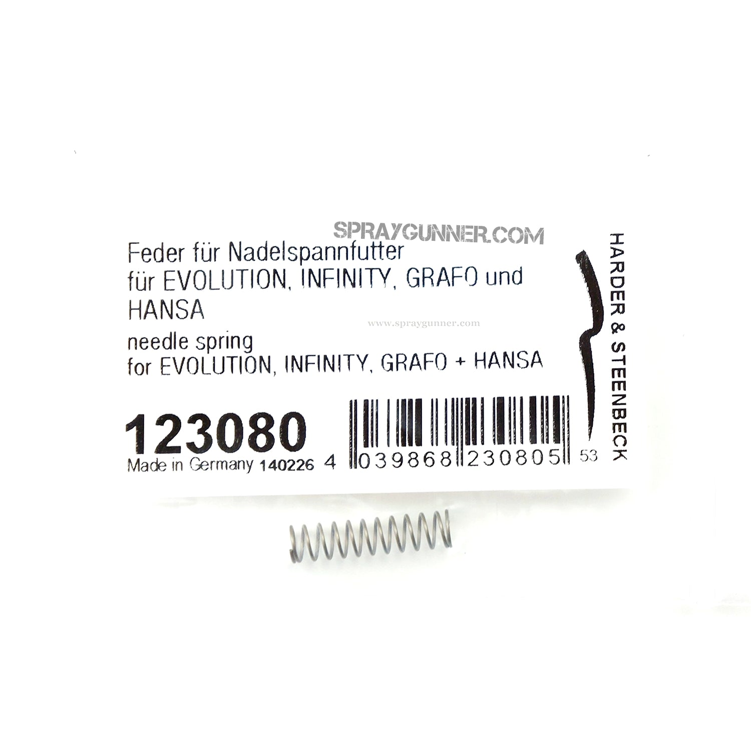 Needle Spring for  Infinity, Evolution, Focus, Grafo, and Hansa - Urbanlystore