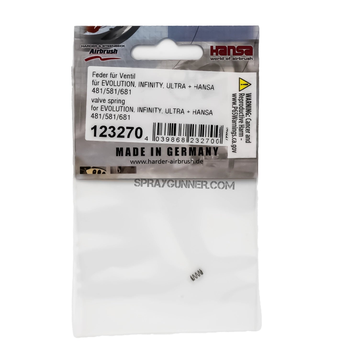 Valve spring for Evolution, Ultra, and Infinity airbrush - Urbanlystore