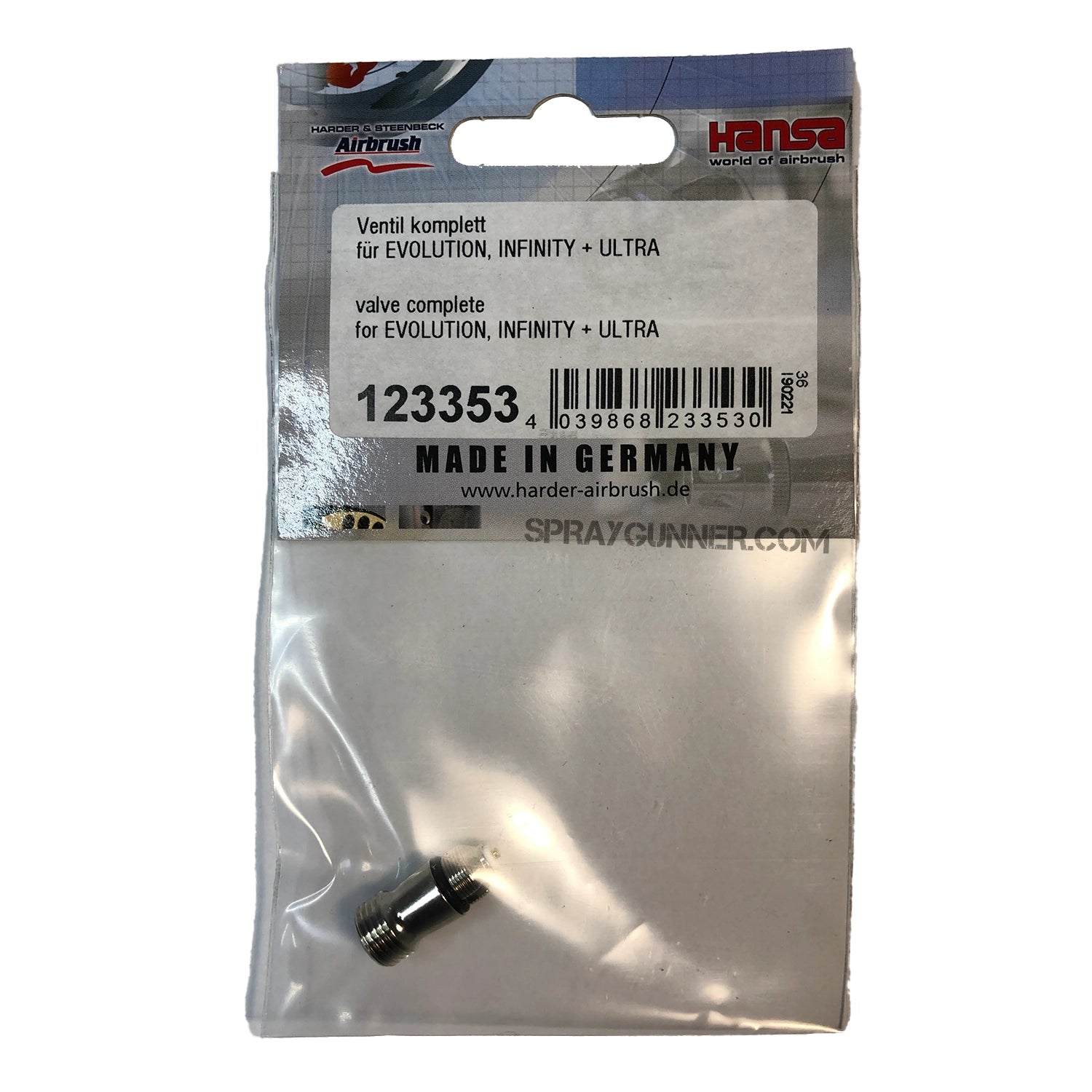 Complete Air Valve for  Infinity, Evolution, Focus and Grafo Airbrushes - Urbanlystore