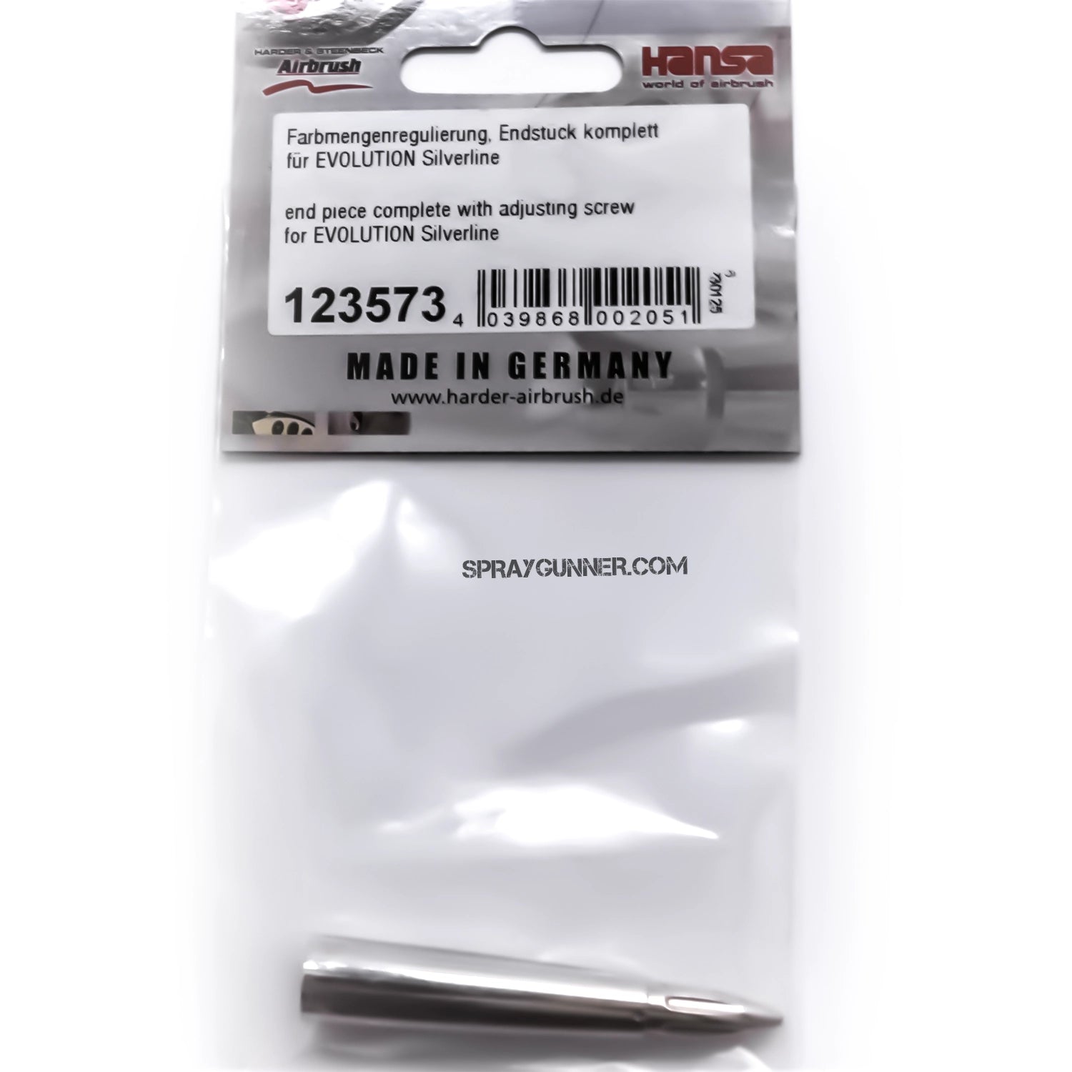 Evolution Silverline End Piece Complete with Adjusting Screw - Urbanlystore