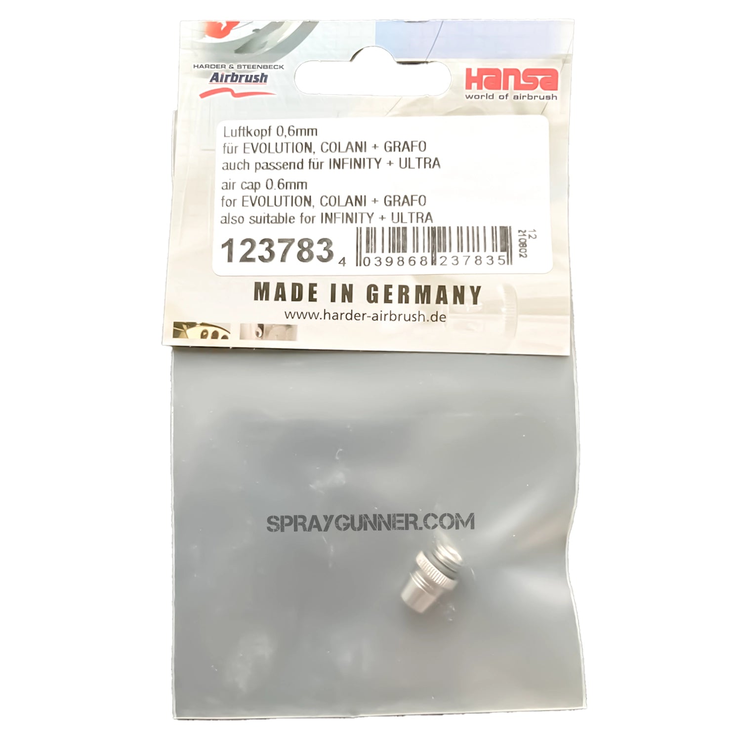 0.6mm Air Cap for Evolution, Grafo and Colani Airbrushes - Urbanlystore