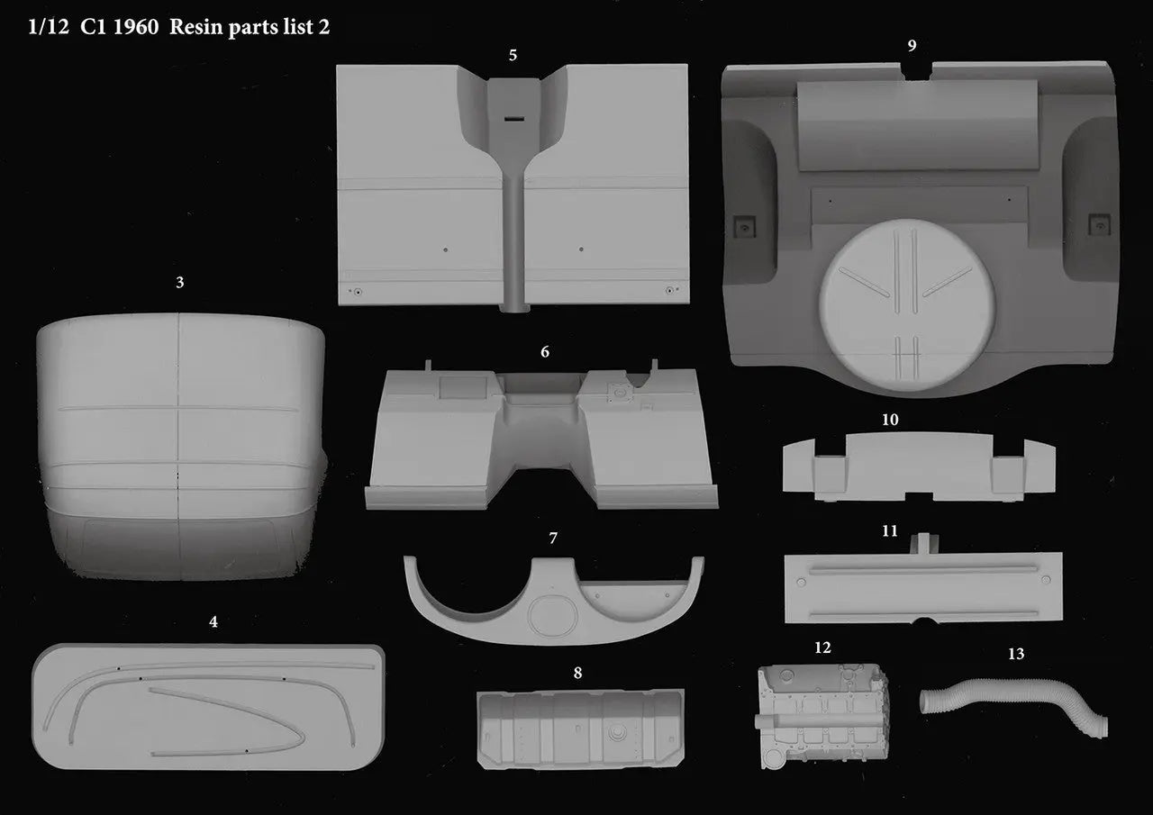 MODEL FACTORY HIRO: 1/12scale Fulldetail Kit : C1 [1960] - Urbanlystore