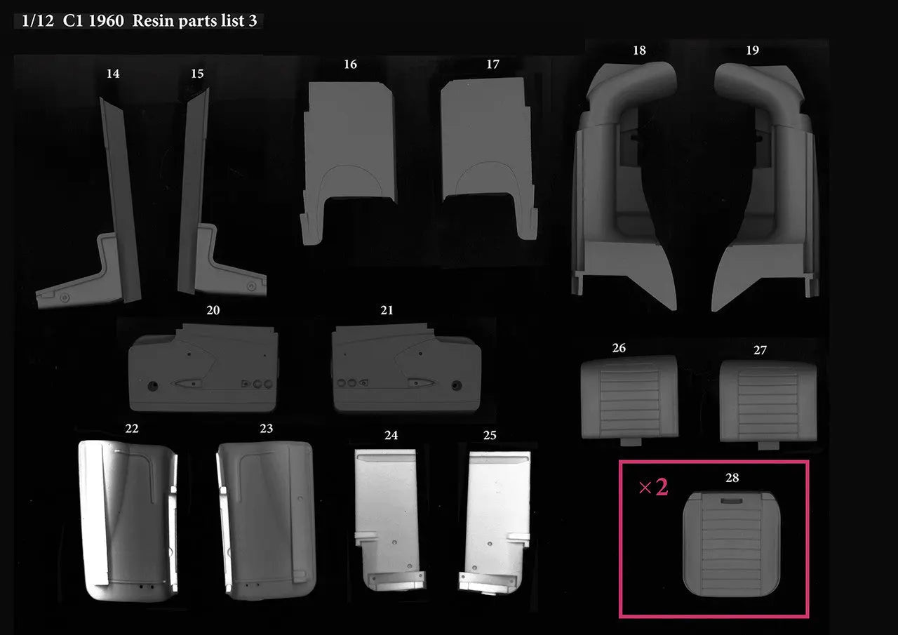 MODEL FACTORY HIRO: 1/12scale Fulldetail Kit : C1 [1960] - Urbanlystore