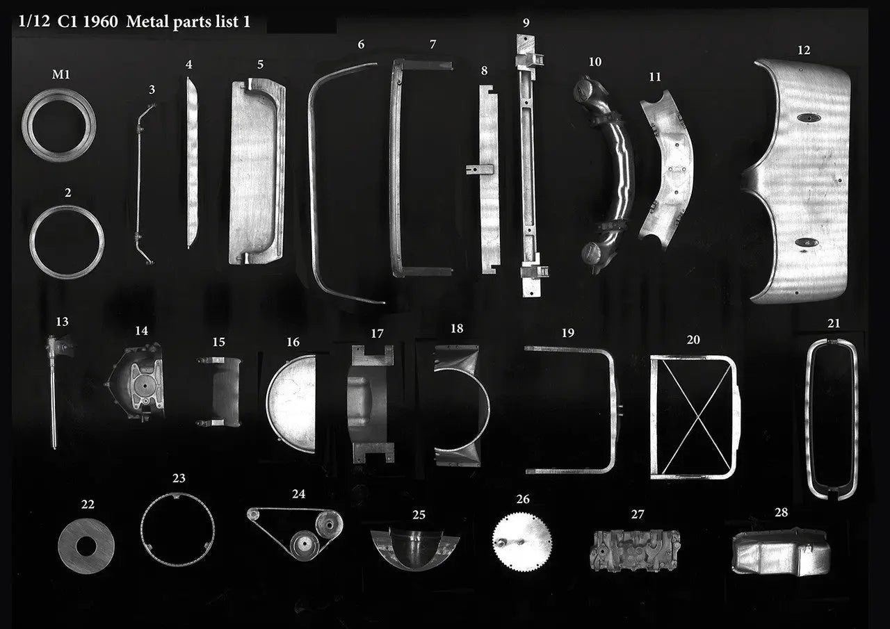 MODEL FACTORY HIRO: 1/12scale Fulldetail Kit : C1 [1960] - Urbanlystore