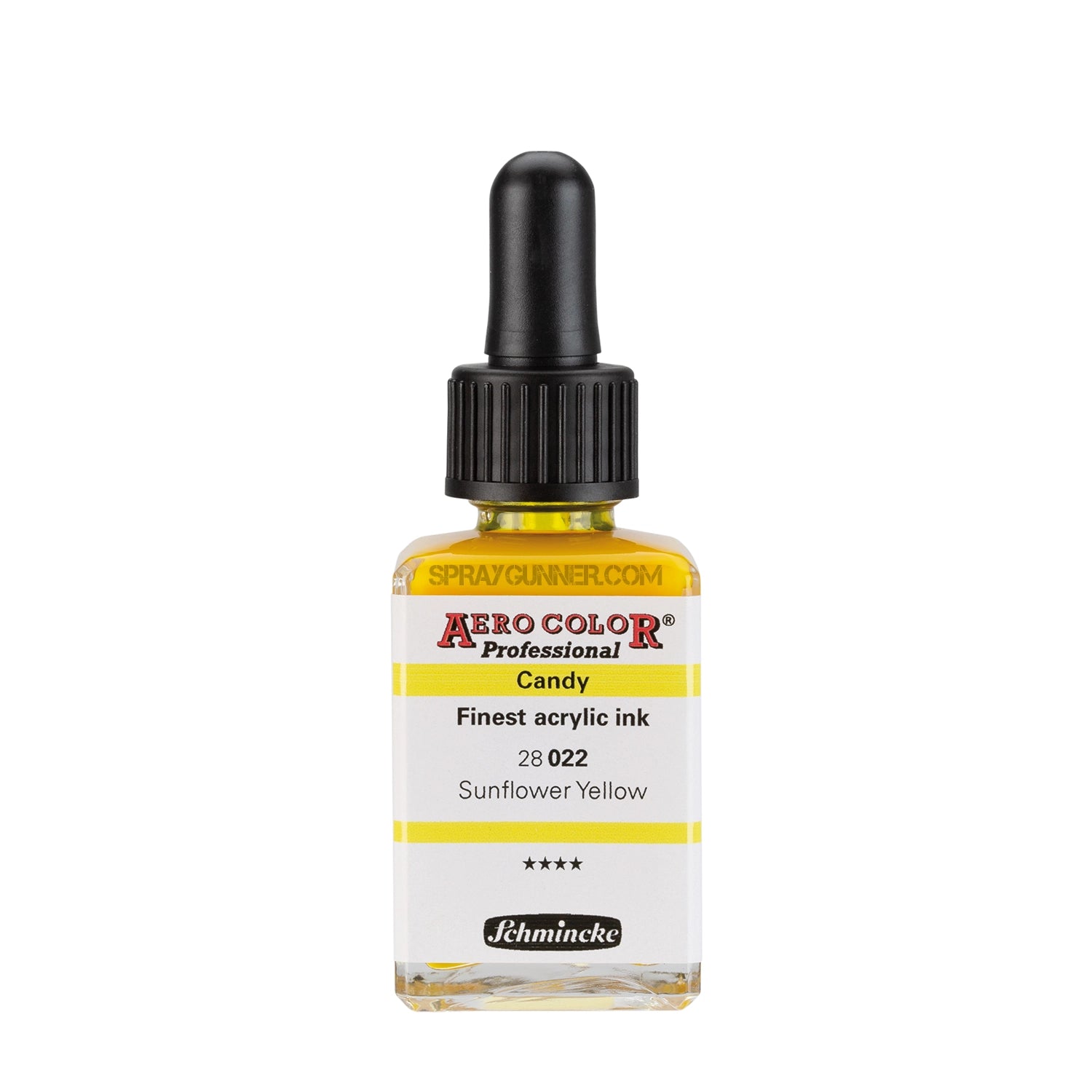 Schmincke AERO COLOR Professional Acrylic Ink Candy Color: Sunflower Yellow 28 ml - Urbanlystore