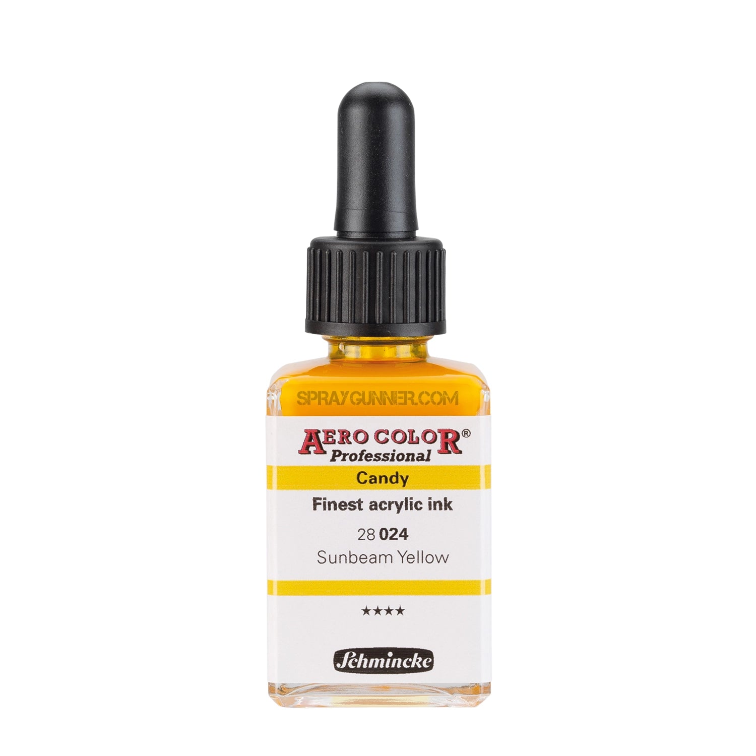 Schmincke AERO COLOR Professional Acrylic Ink Candy Color: Sunbeam Yellow 28 ml - Urbanlystore