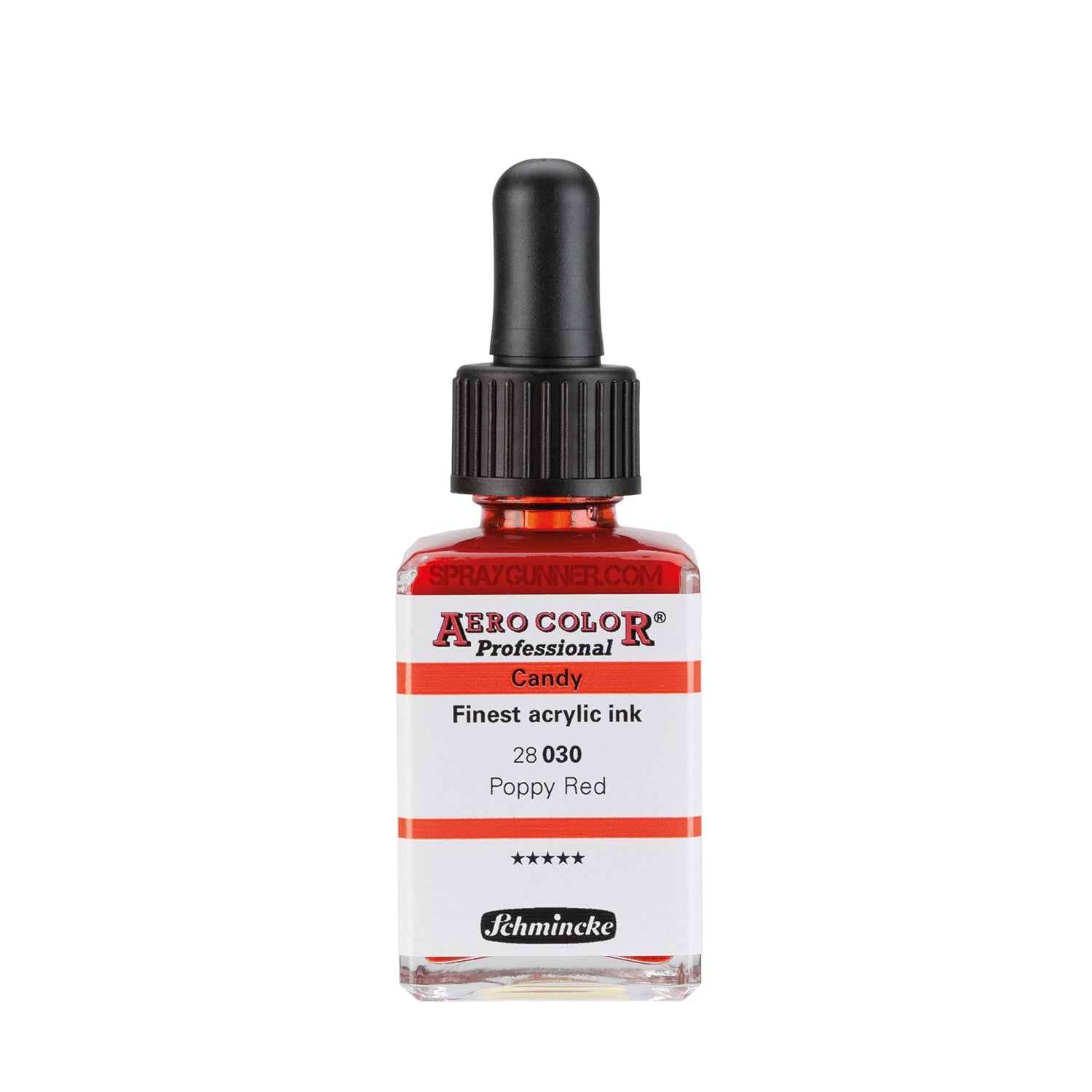 Schmincke AERO COLOR Professional Acrylic Ink Candy Color: Poppy Red 28 ml - Urbanlystore