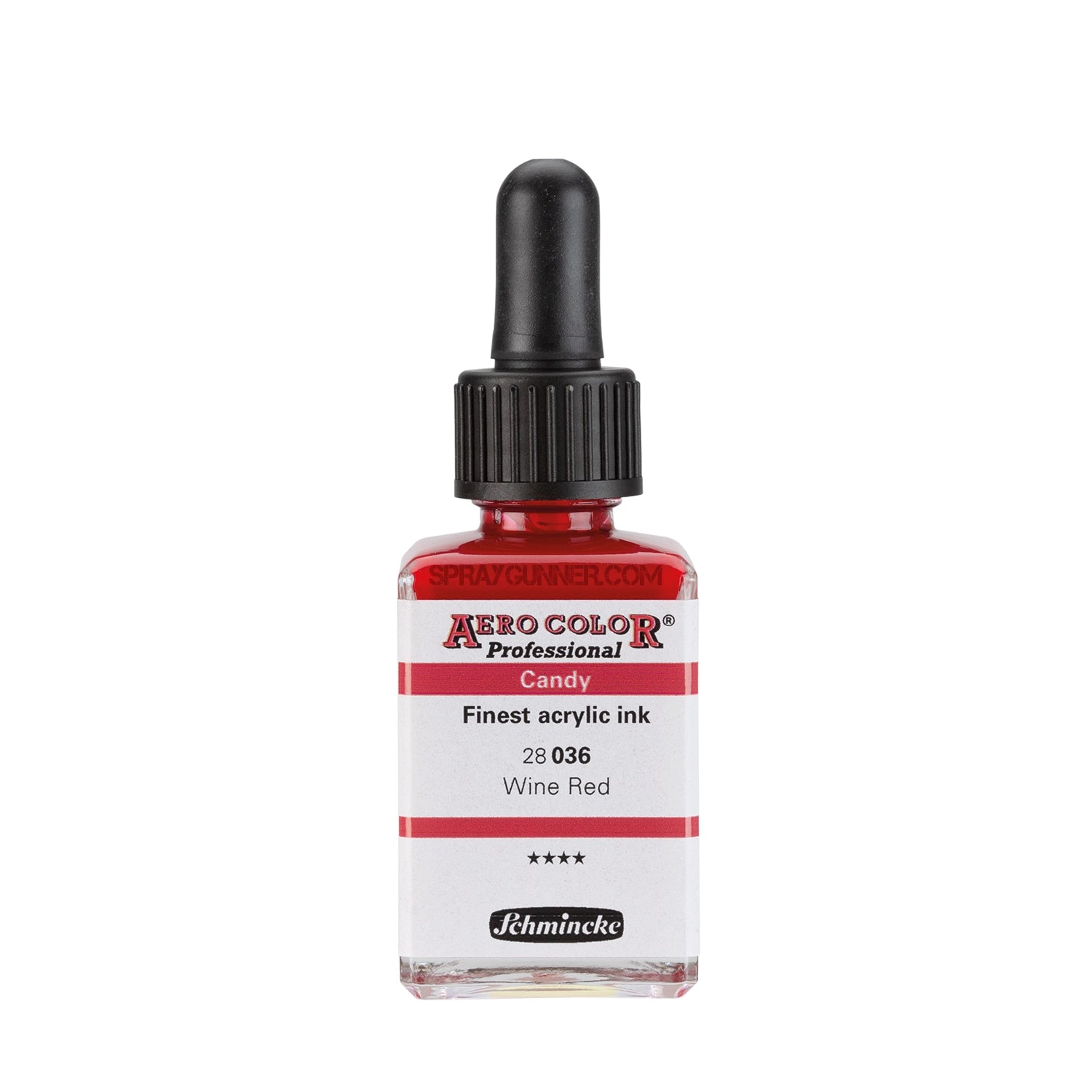 Schmincke AERO COLOR Professional Acrylic Ink Candy Color: Wine Red 28 ml - Urbanlystore