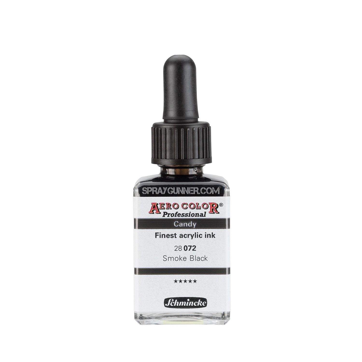 Schmincke AERO COLOR Professional Acrylic Ink Candy Color: Smoke Black 28 ml - Urbanlystore