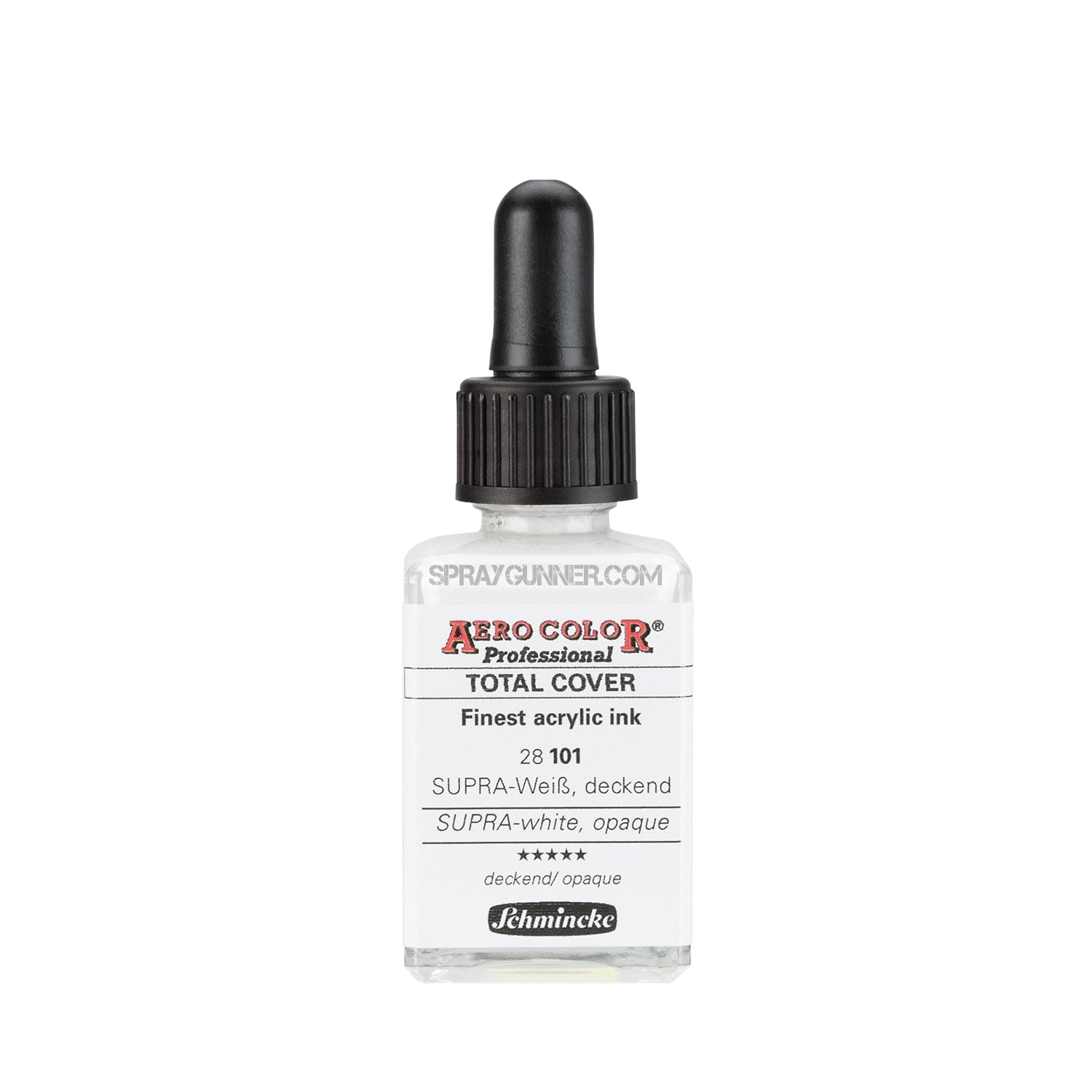 Schmincke AERO COLOR Professional Acrylic Ink: SUPRA-white, Opaque 28 ml - Urbanlystore