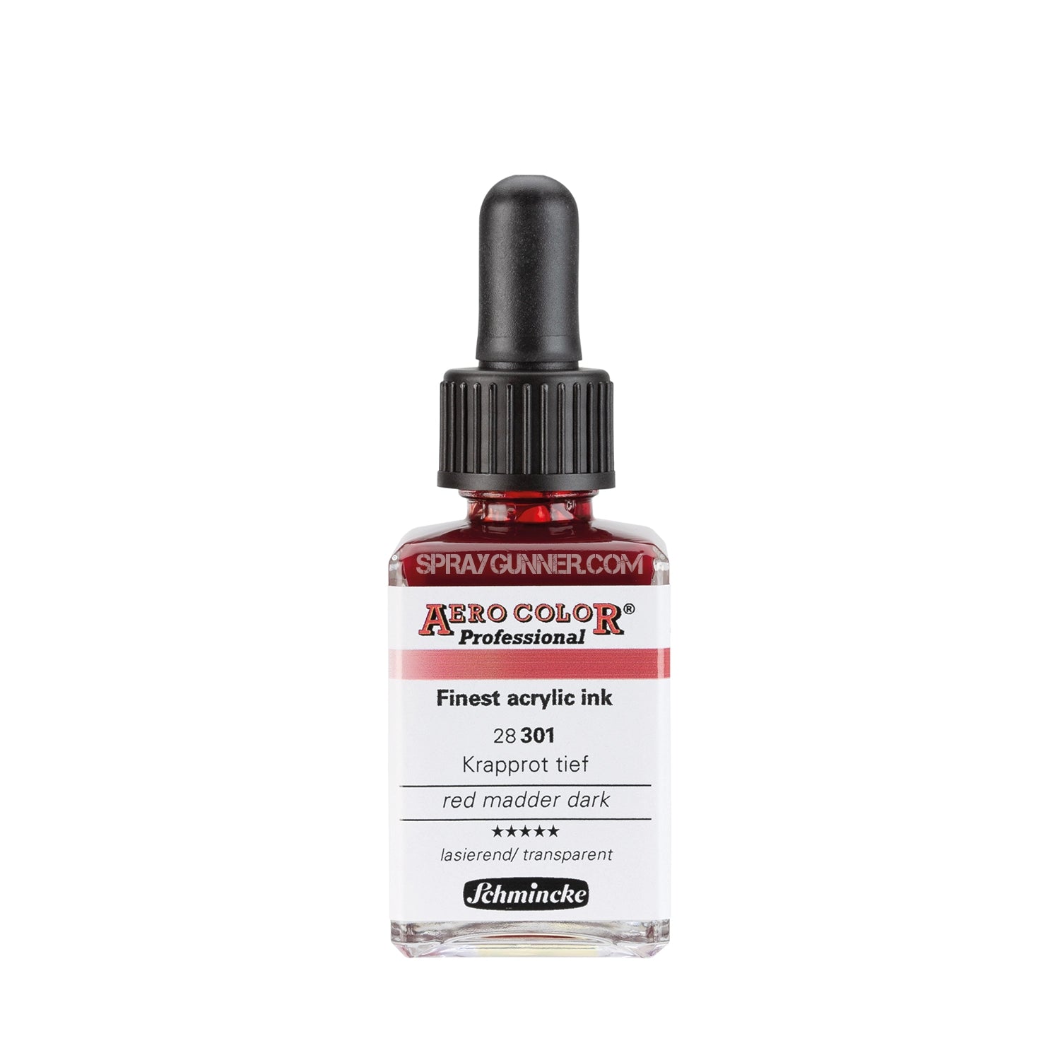 Schmincke AERO COLOR Professional Acrylic Ink: Red Madder Dark 28 ml - Urbanlystore