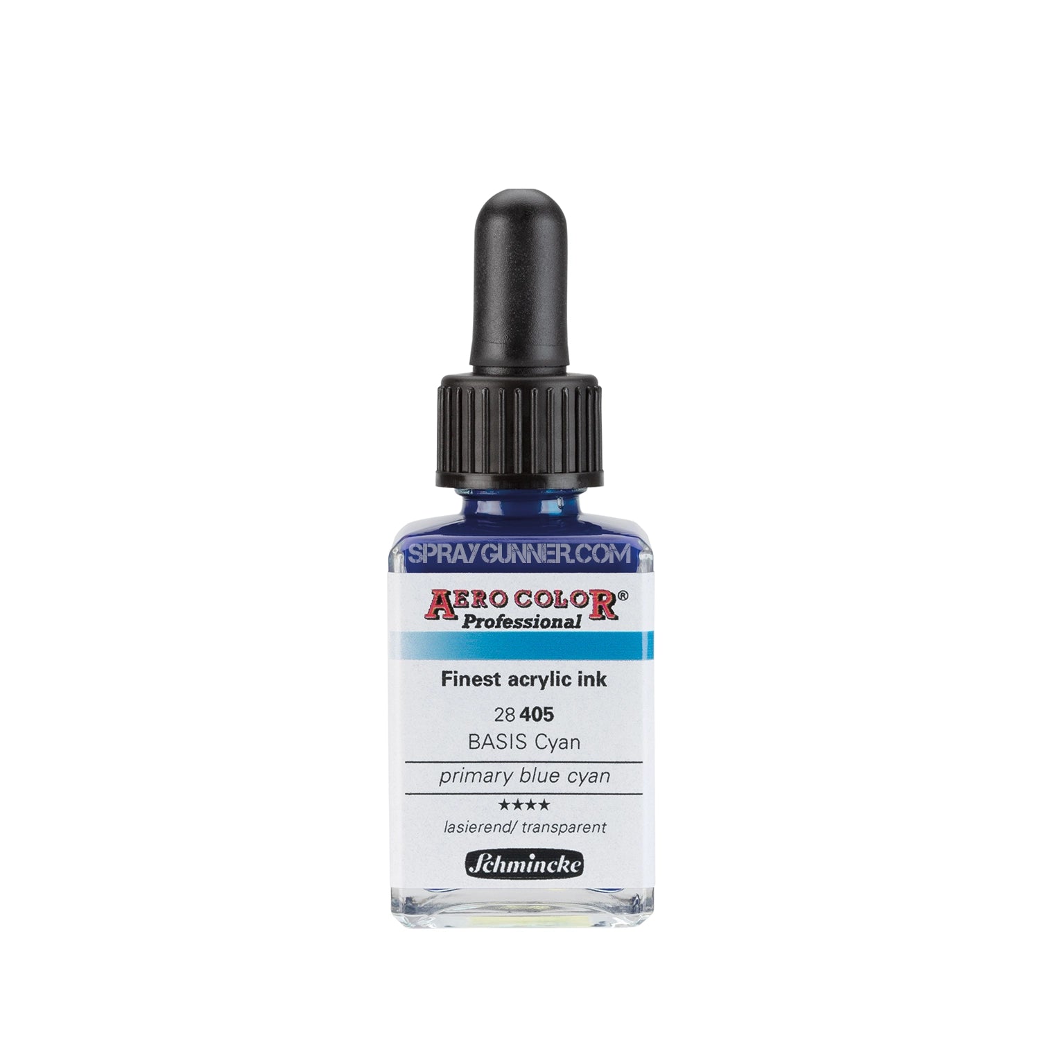 Schmincke AERO COLOR Professional Acrylic Ink: Primary Blue Cyan 28 ml - Urbanlystore