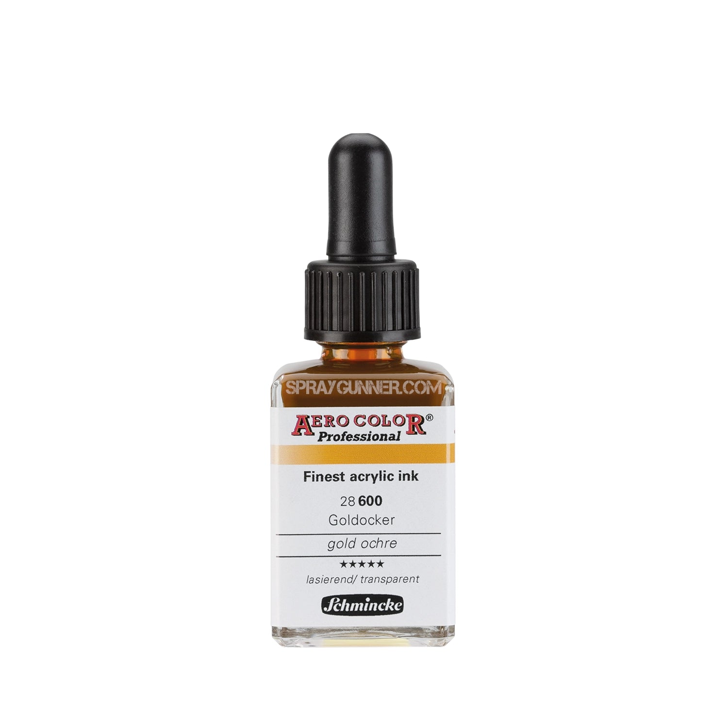 Schmincke AERO COLOR Professional Acrylic Ink: Gold Ochre 28 ml - Urbanlystore