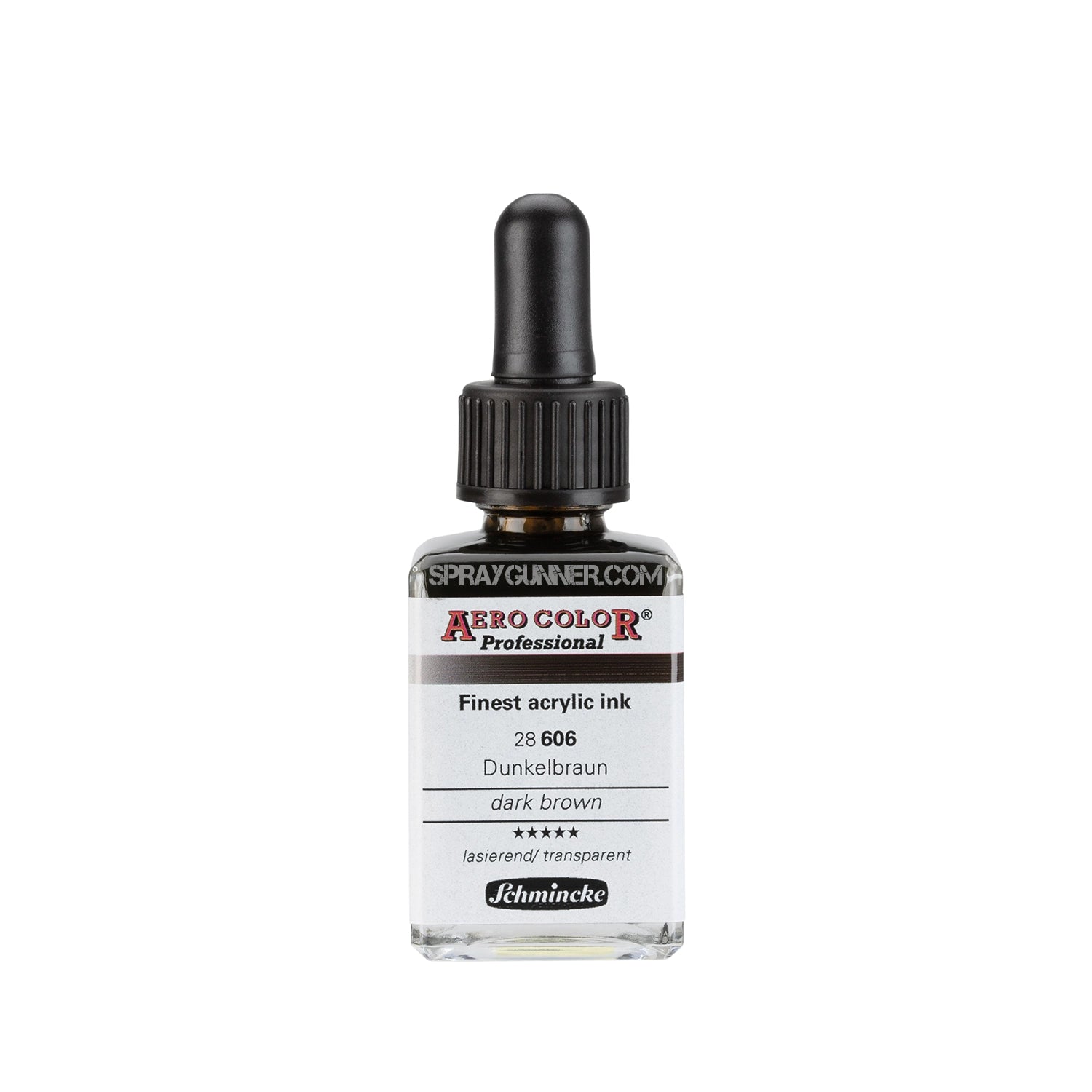 Schmincke AERO COLOR Professional Acrylic Ink: Dark Brown 28 ml - Urbanlystore
