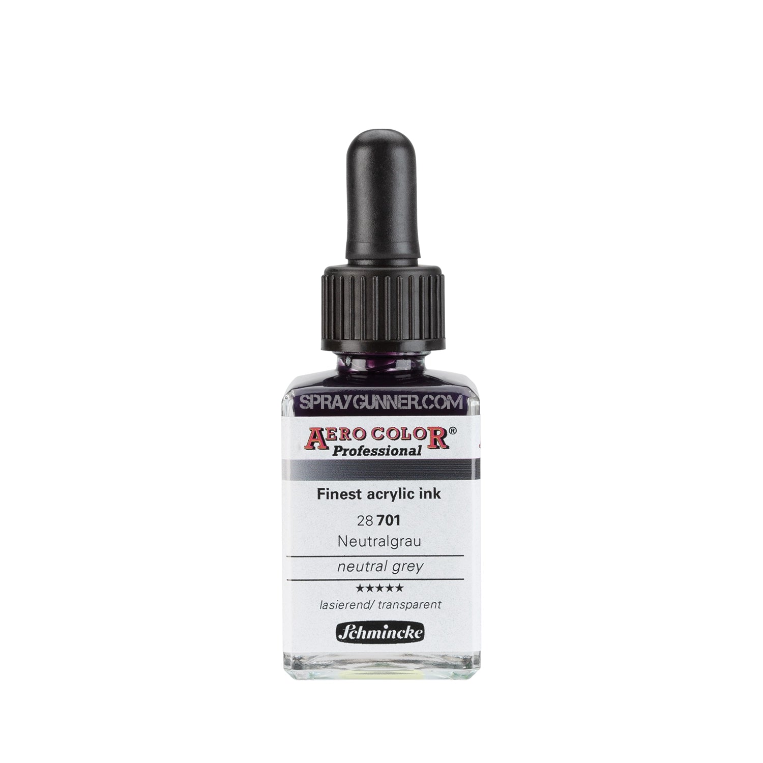 Schmincke AERO COLOR Professional Acrylic Ink: Neutral Grey 28 ml - Urbanlystore