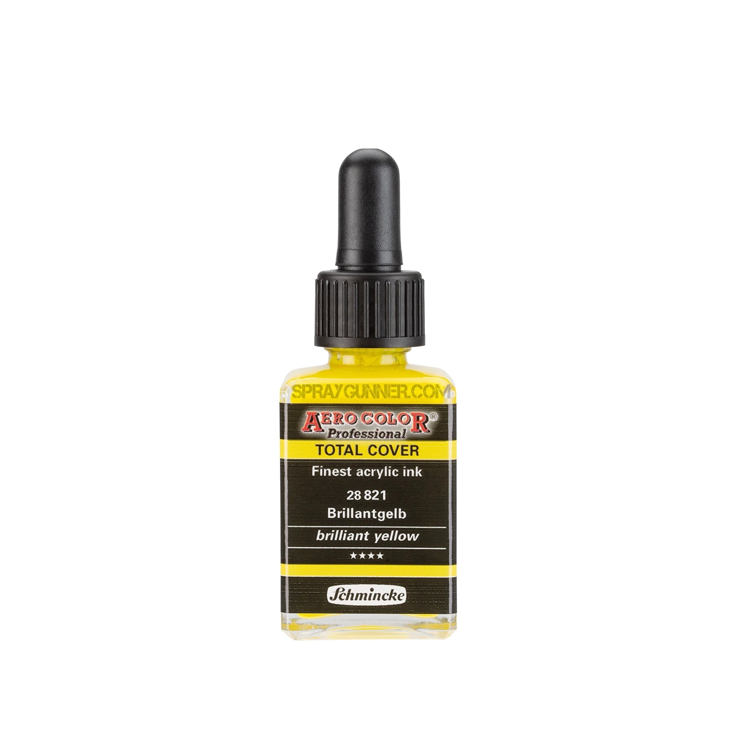 Schmincke AERO COLOR Professional Acrylic Ink Total Cover: Brilliant Yellow 28 ml - Urbanlystore