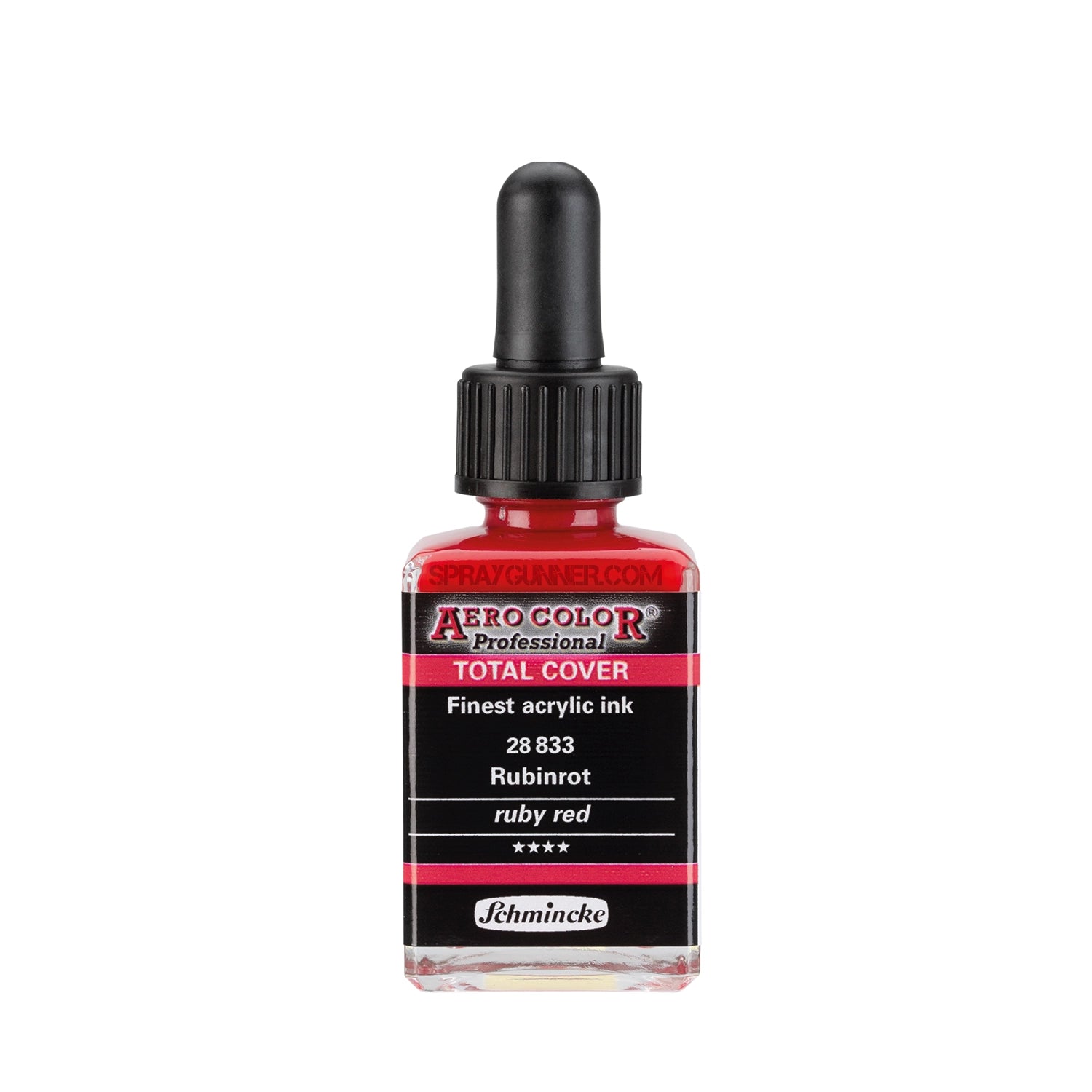 Schmincke AERO COLOR Professional Acrylic Ink Total Cover: Ruby Red 28 ml - Urbanlystore