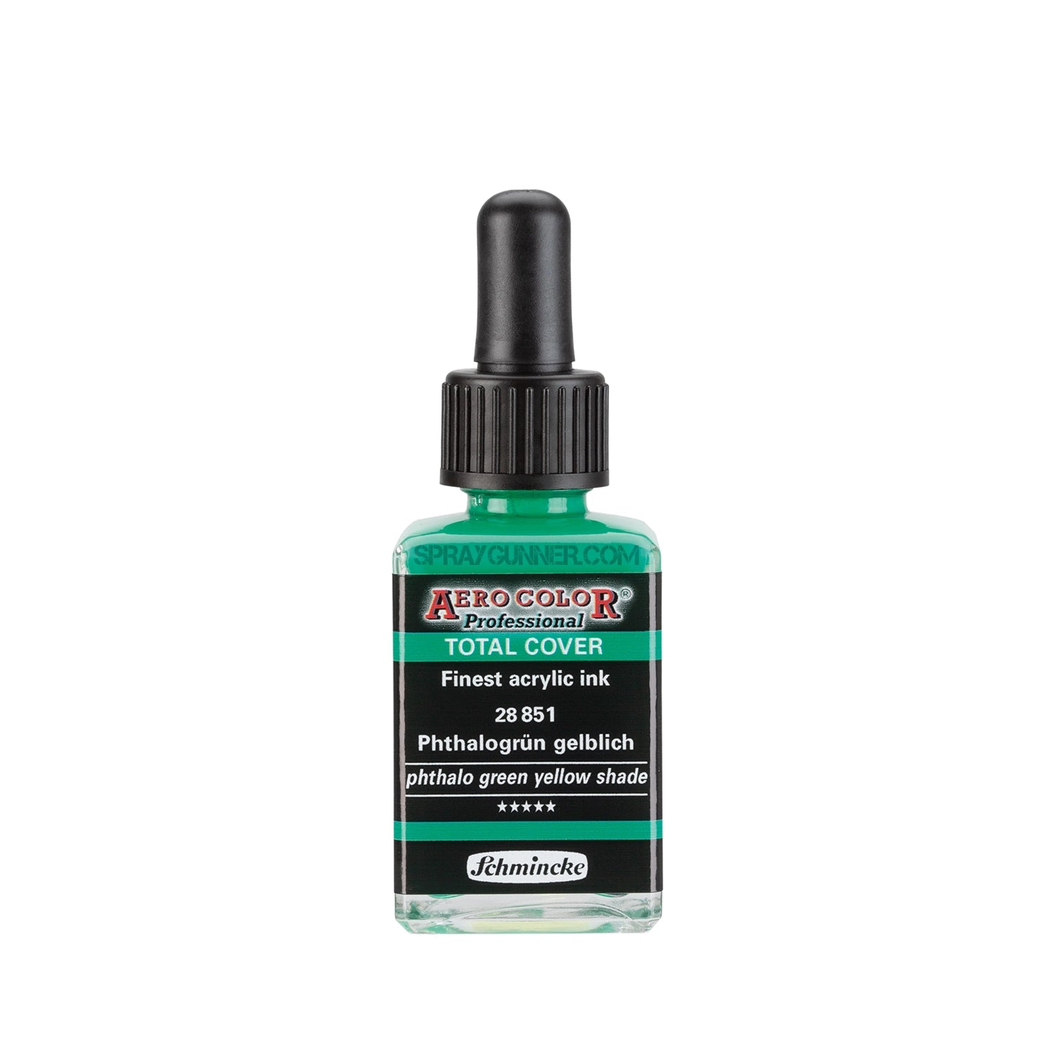 Schmincke AERO COLOR Professional Acrylic Ink Total Cover: Phthalo Green Yellow 28 ml - Urbanlystore