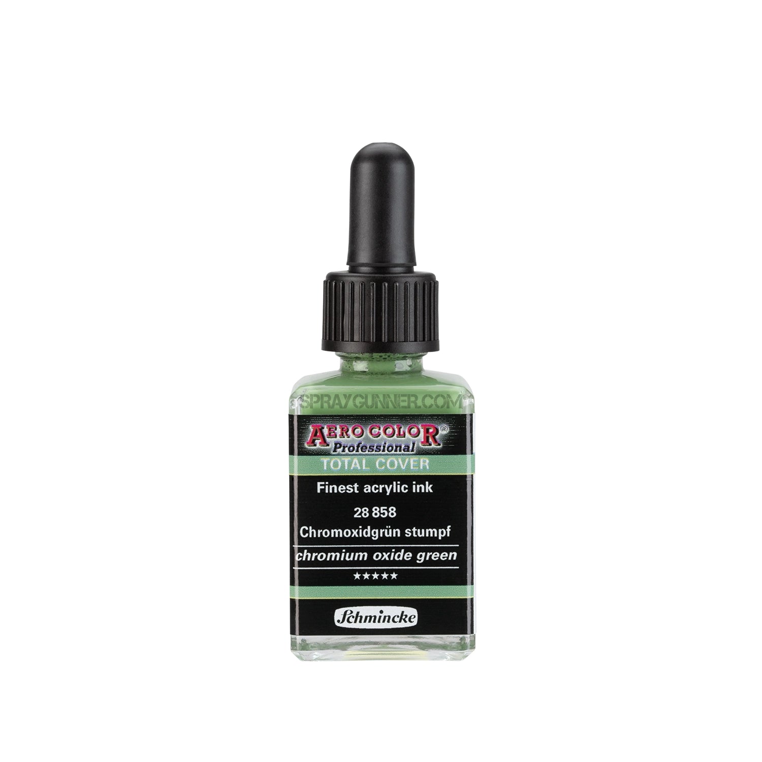 Schmincke AERO COLOR Professional Acrylic Ink Total Cover: Chromium Oxide Green 28 ml - Urbanlystore