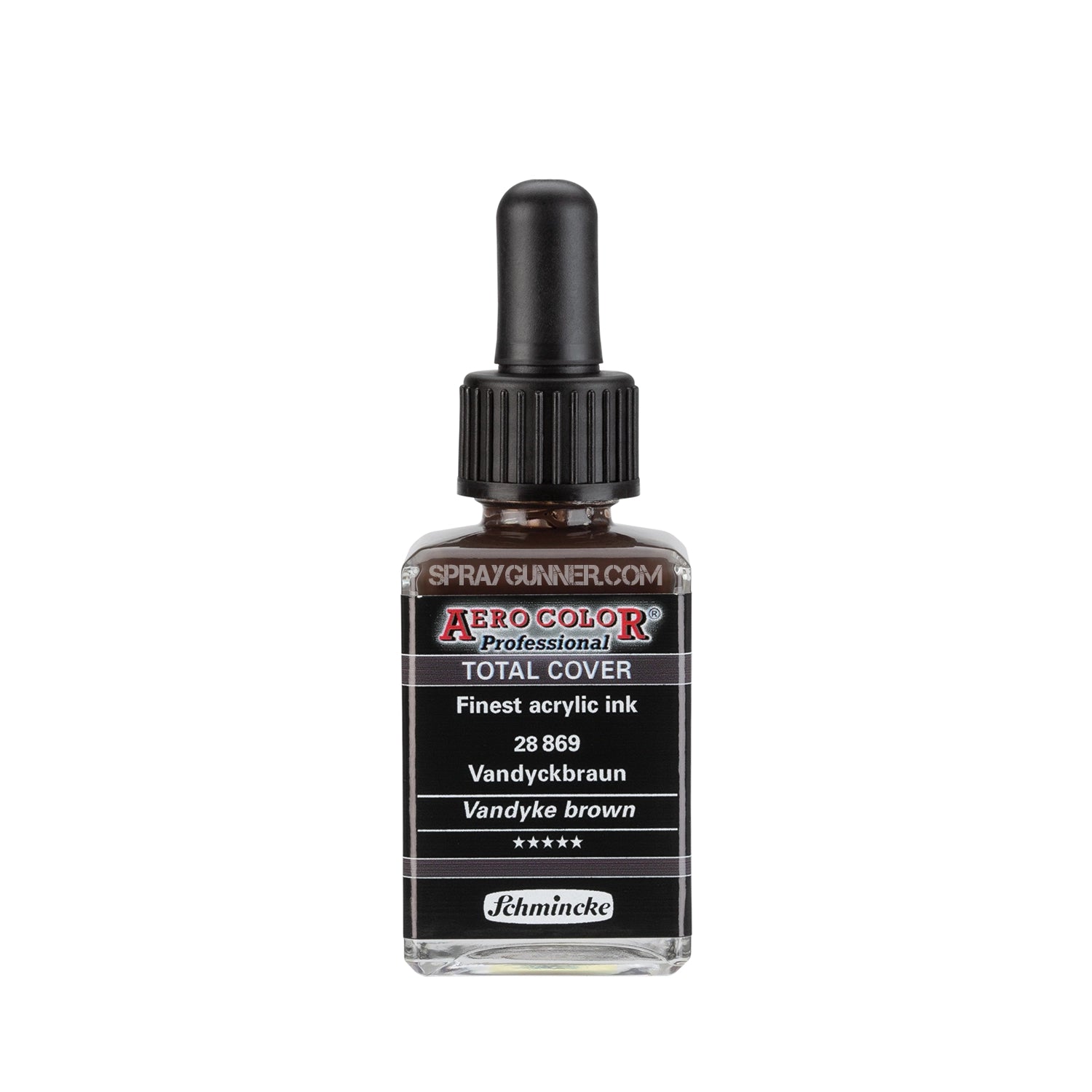 Schmincke AERO COLOR Professional Acrylic Ink Total Cover: Vandyke Brown 28 ml - Urbanlystore