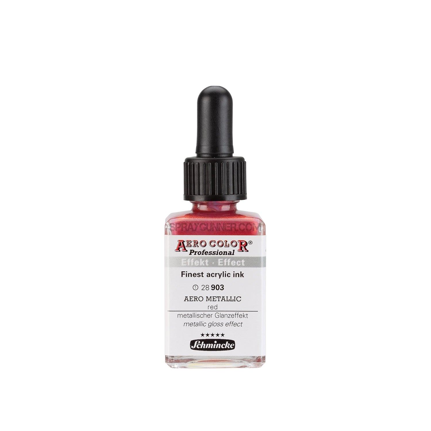 Schmincke AERO COLOR Professional Acrylic Ink Aero Metallic: Red 28 ml - Urbanlystore