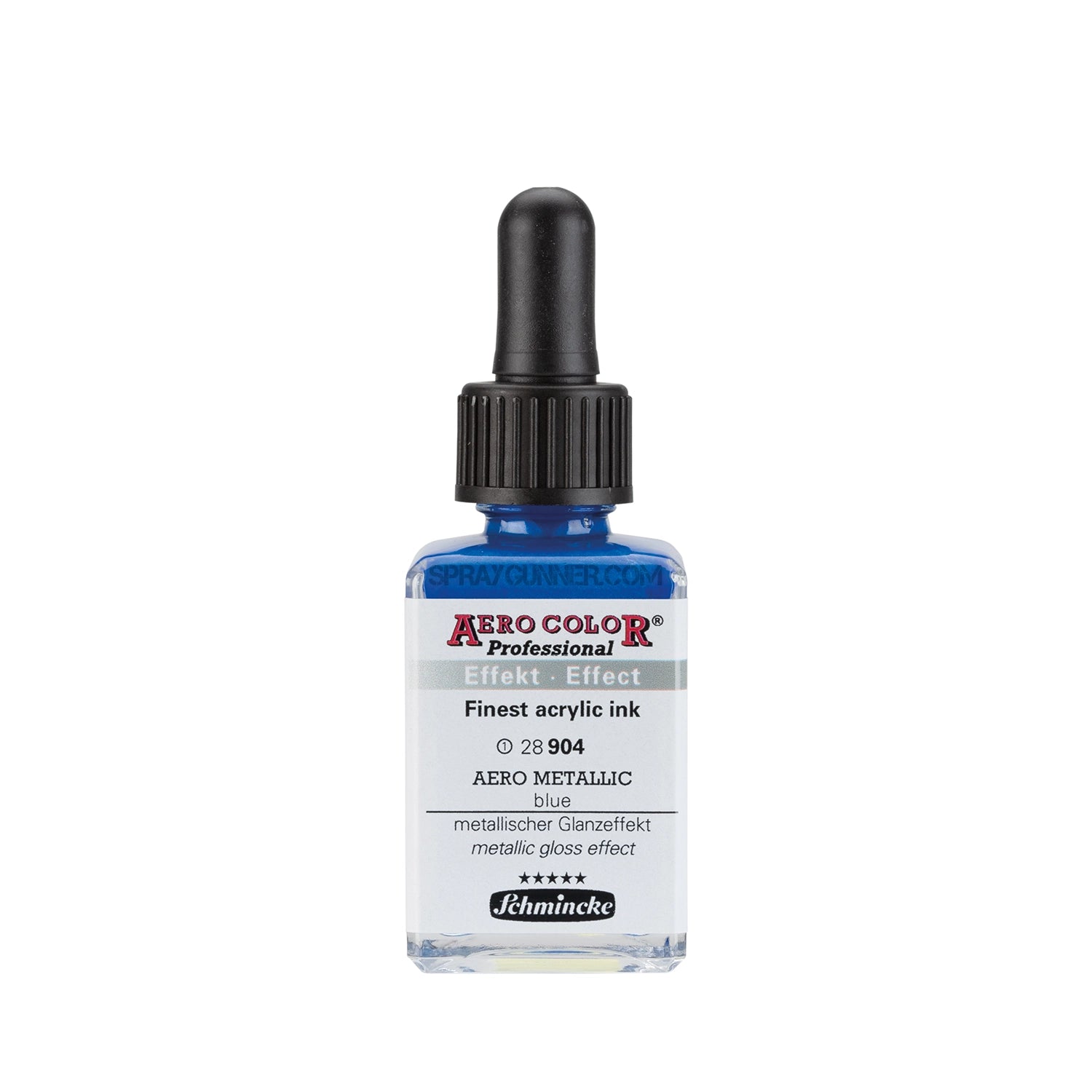 Schmincke AERO COLOR Professional Acrylic Ink Aero Metallic: Blue 28 ml - Urbanlystore