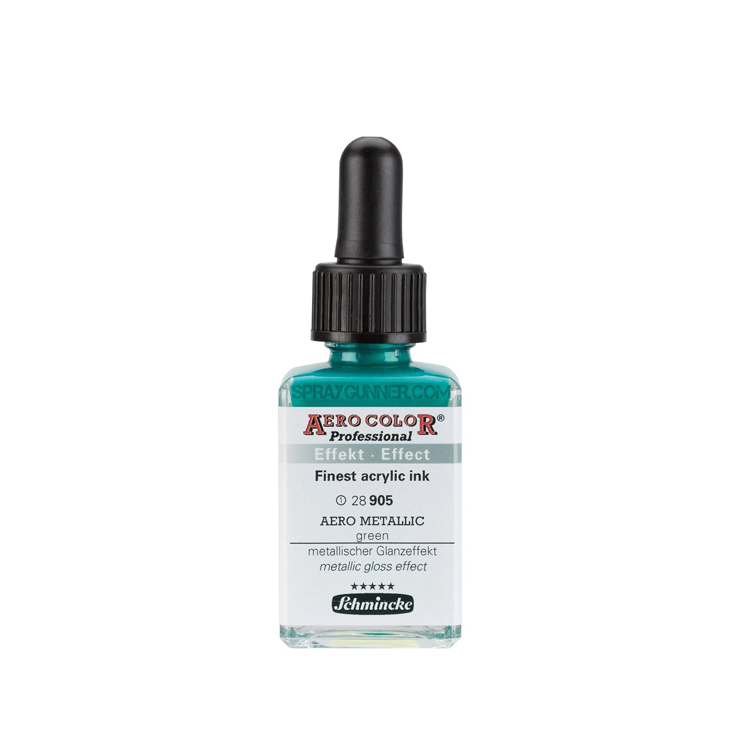 Schmincke AERO COLOR Professional Acrylic Ink Aero Metallic: Green 28 ml - Urbanlystore