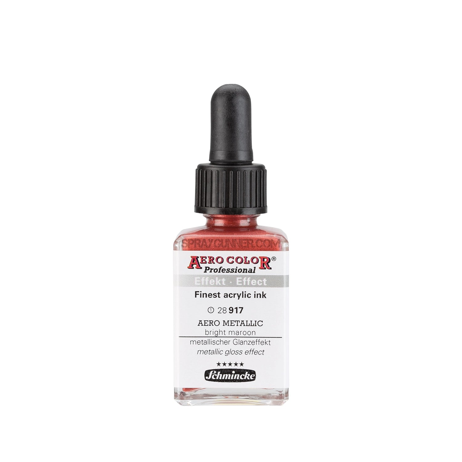 Schmincke AERO COLOR Professional Acrylic Ink Aero Metallic: Bright Maroon 28 ml - Urbanlystore