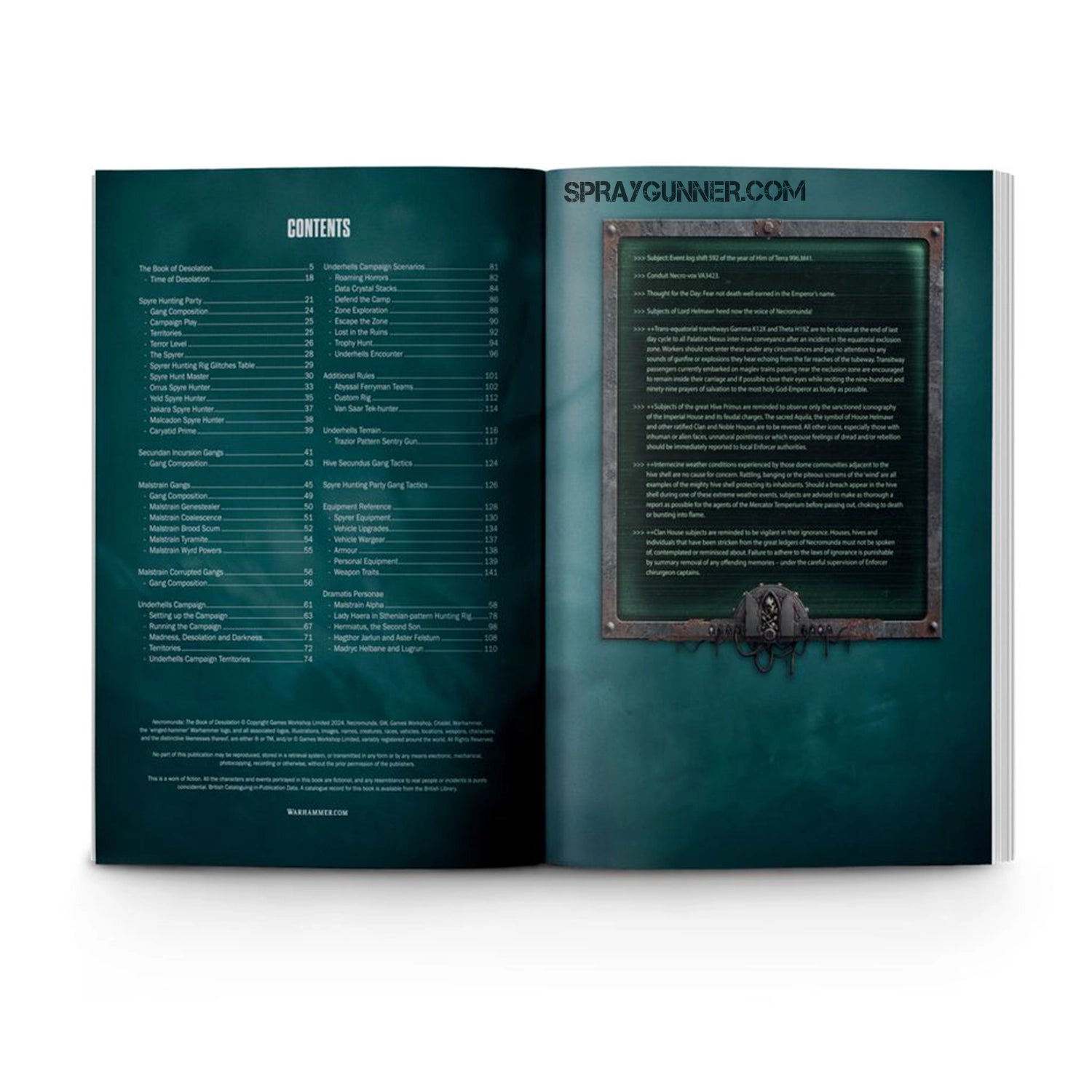 Warhammer 40k NECROMUNDA: THE BOOK OF DESOLATION - Urbanlystore