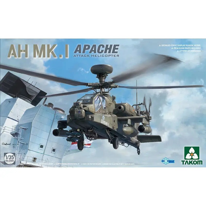 1/35 AH Mk.1 Apache Attack Helicopter Model Kit - Urbanlystore