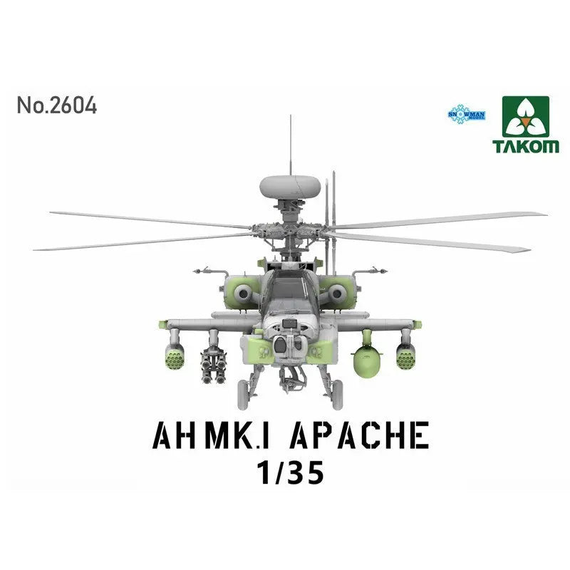 1/35 AH Mk.1 Apache Attack Helicopter Model Kit - Urbanlystore