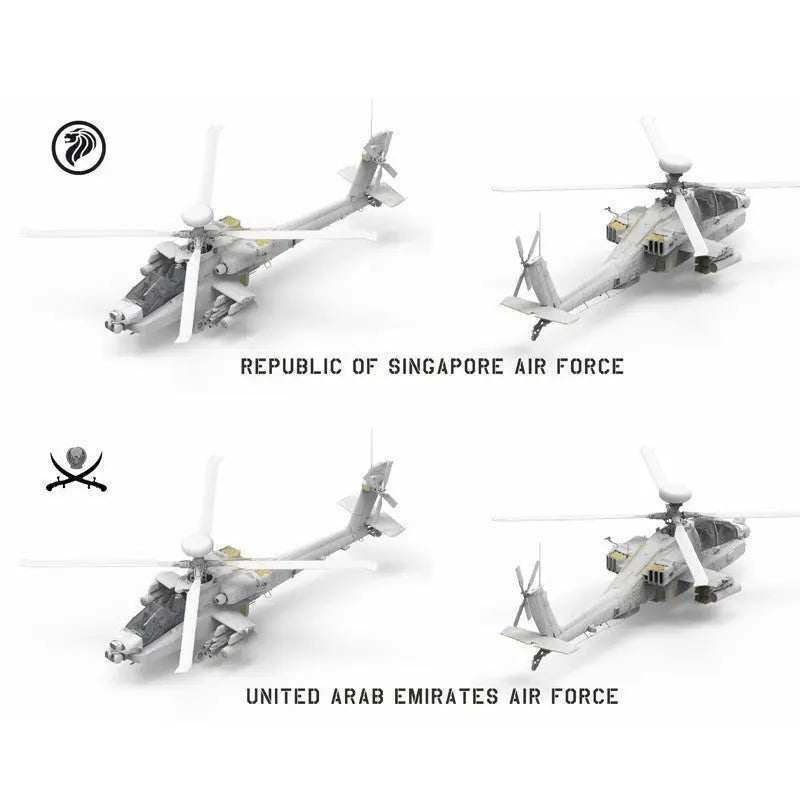 1/35 D" Of the World AH-64D Attack Helicopter (Limited Edition) Model Kit - Urbanlystore