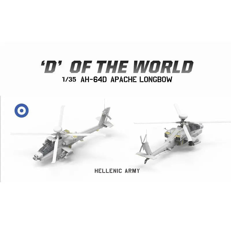 1/35 D" Of the World AH-64D Attack Helicopter (Limited Edition) Model Kit - Urbanlystore