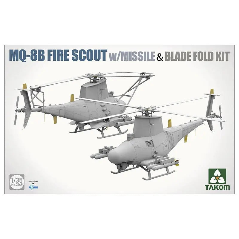 TAKOM 1/35 MQ-8B Fire Scout with Missile & Blade Fold Kit Model Kit - Urbanlystore
