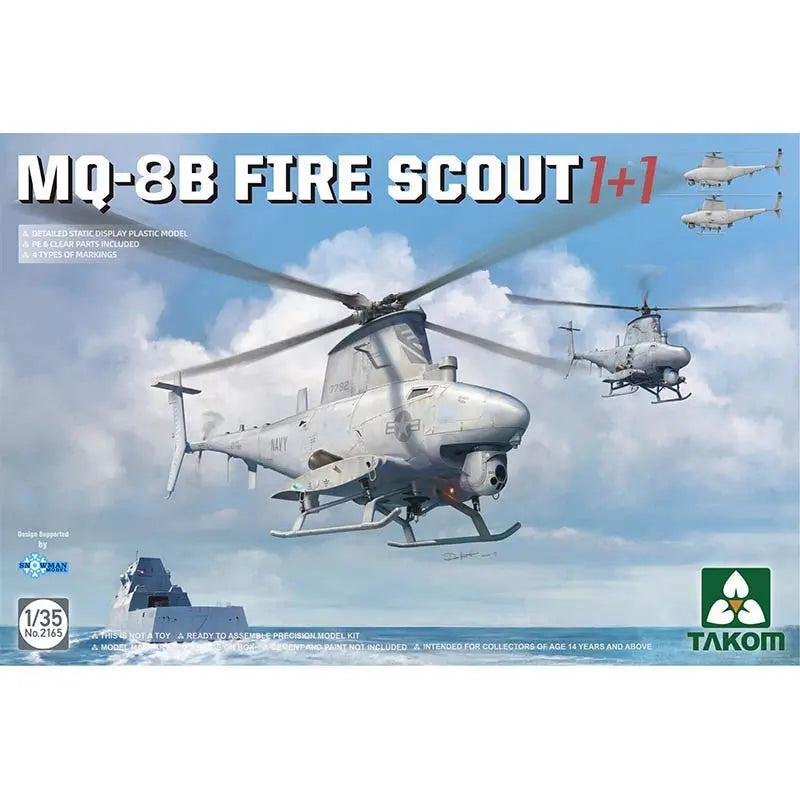 1/35 MQ-8B Fire scout 1+1 Model Kit - Urbanlystore