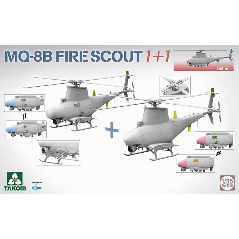 1/35 MQ-8B Fire scout 1+1 Model Kit - Urbanlystore