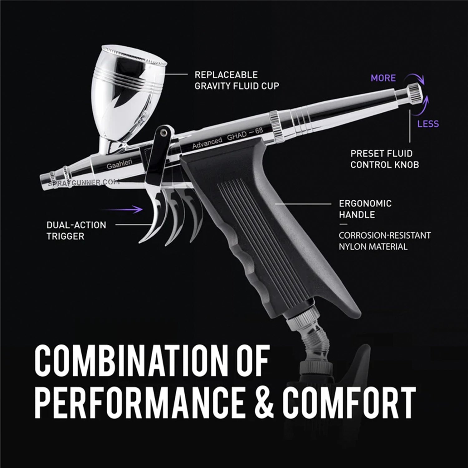 GAAHLERI Advanced Series GHAD-68 Airbrush - Urbanlystore