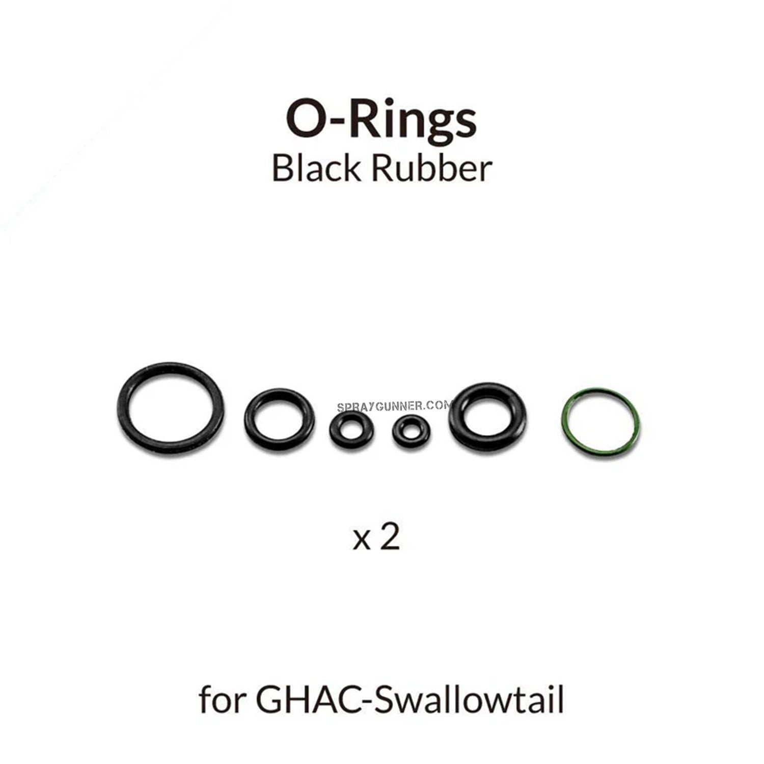 GAAHLERI Airbrush Black O-Ring for Swallowtail - Urbanlystore
