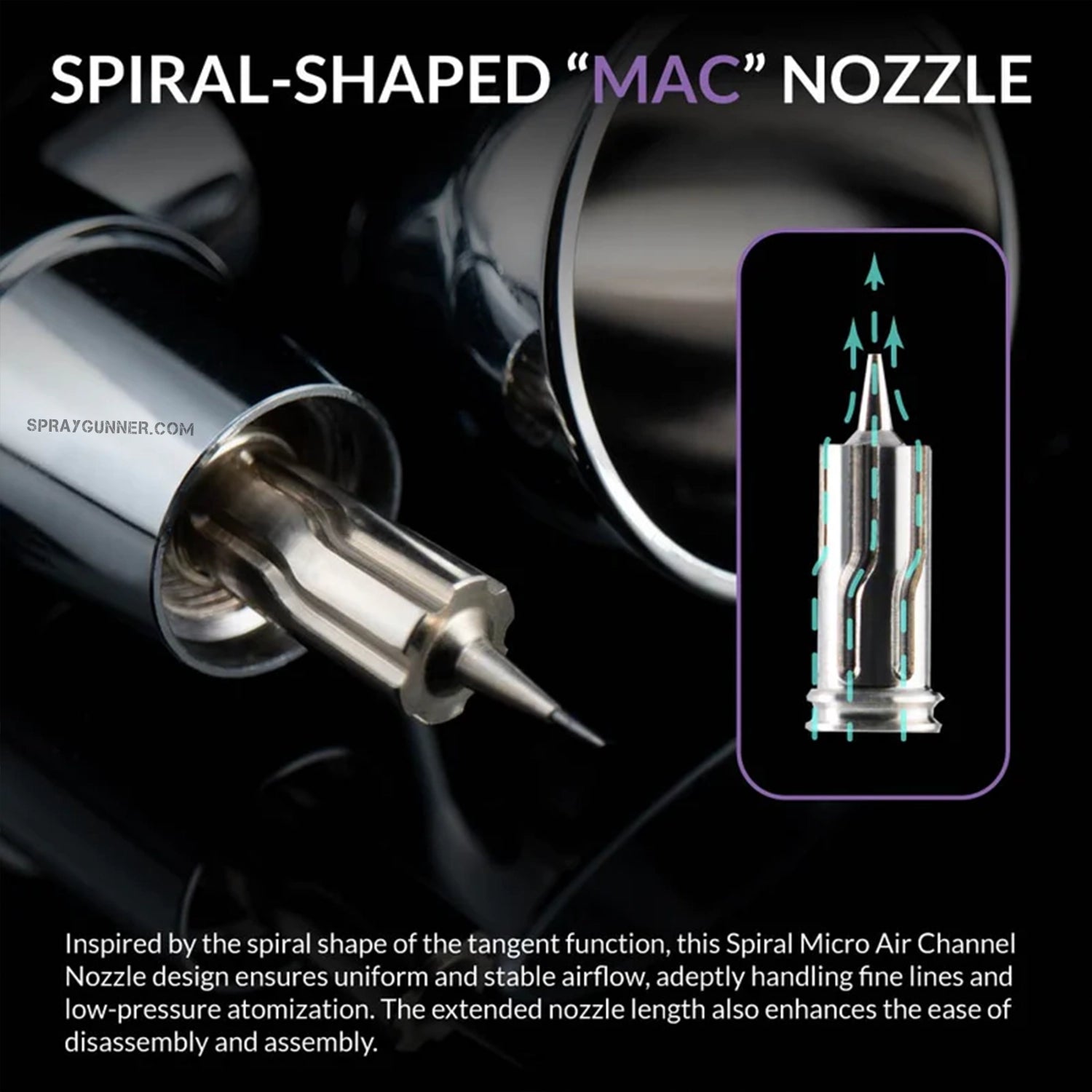 GAAHLERI Premium Series GHPM-Mobius 0.3mm Airbrush - Urbanlystore