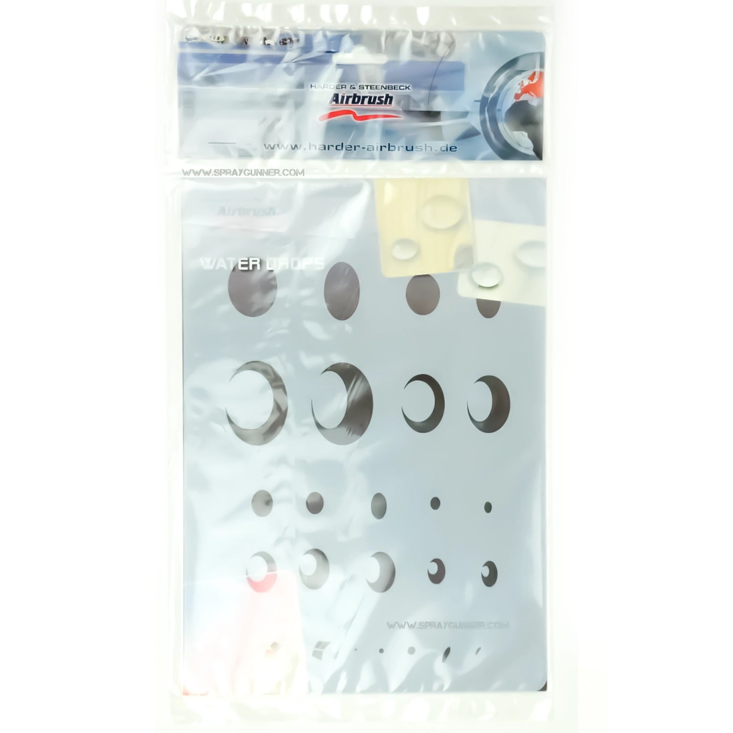 Harder and Steenbeck Airbrushing stencil "water drops" - Urbanlystore