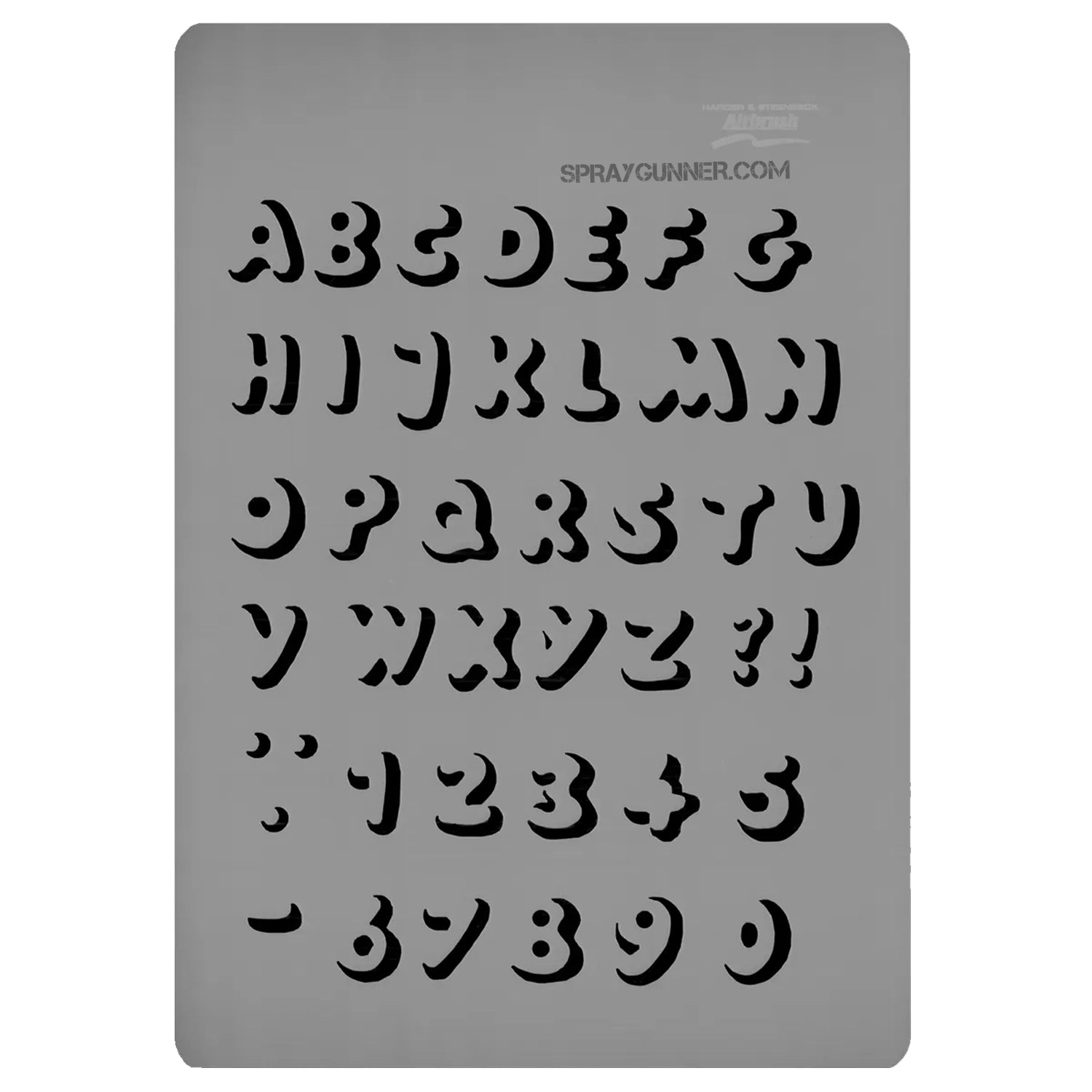 Harder and Steenbeck Airbrushing stencil "letters" - Urbanlystore