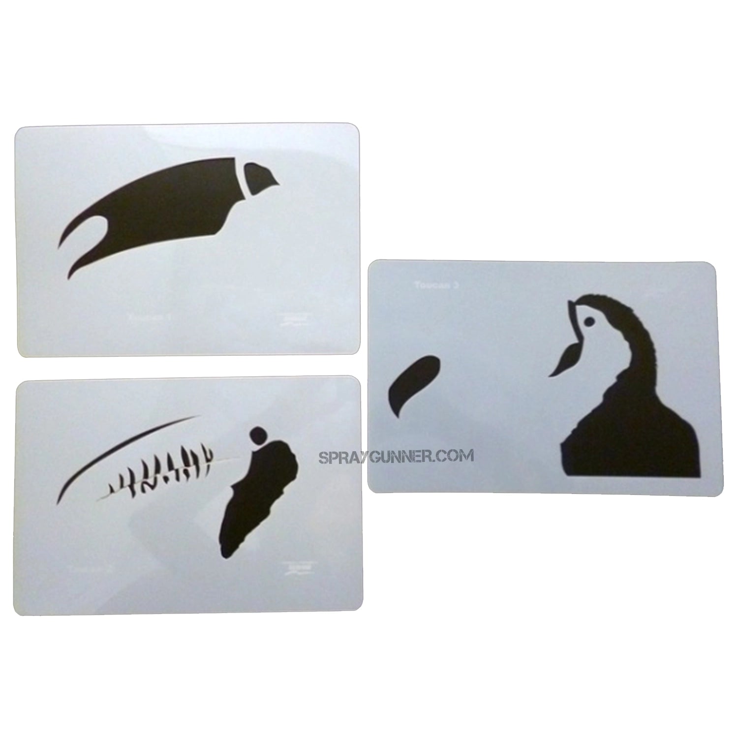 Harder and Steenbeck Airbrushing stencil set "Toucan Wildlife" - Urbanlystore