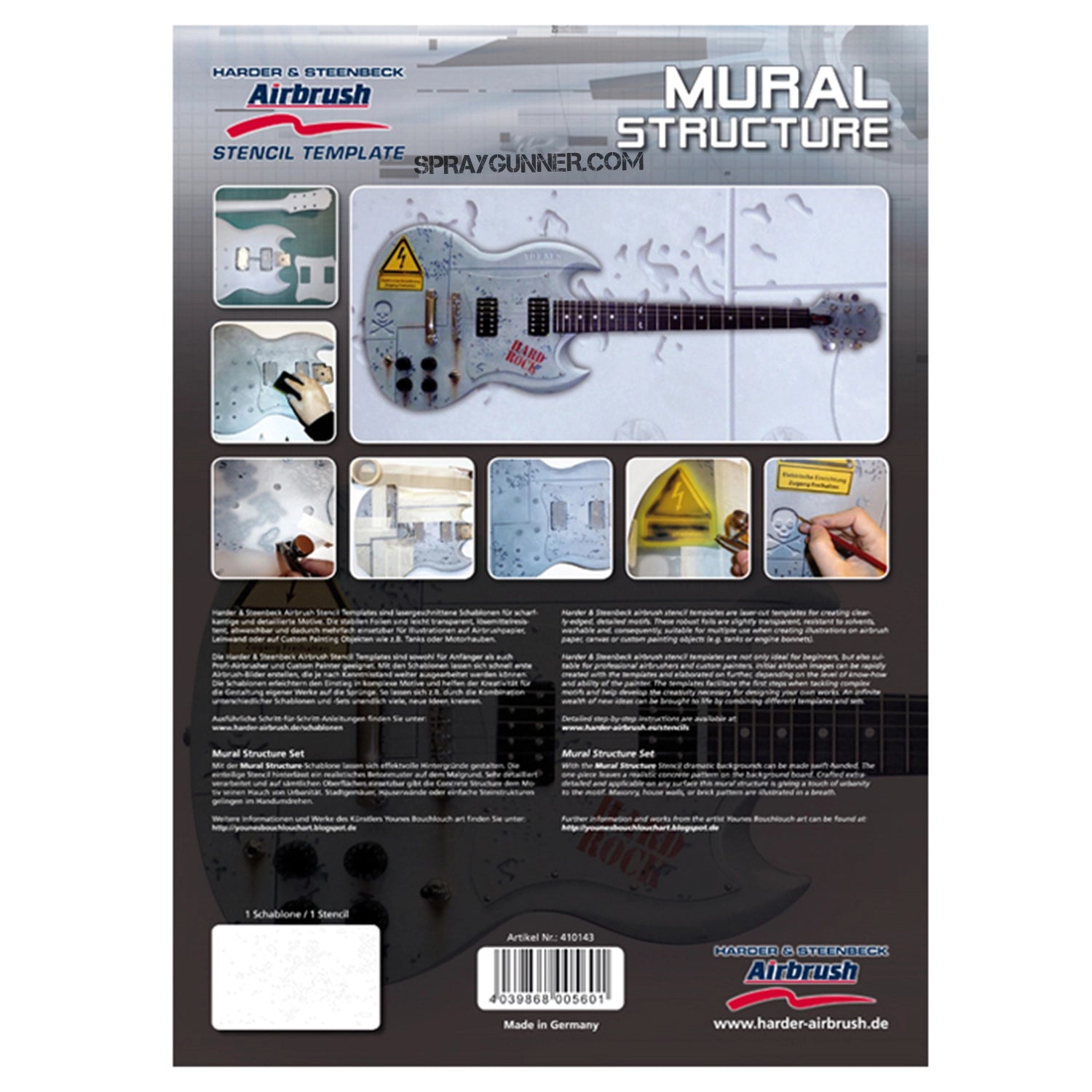 Harder and Steenbeck Airbrushing stencil "Mural Structure" - Urbanlystore