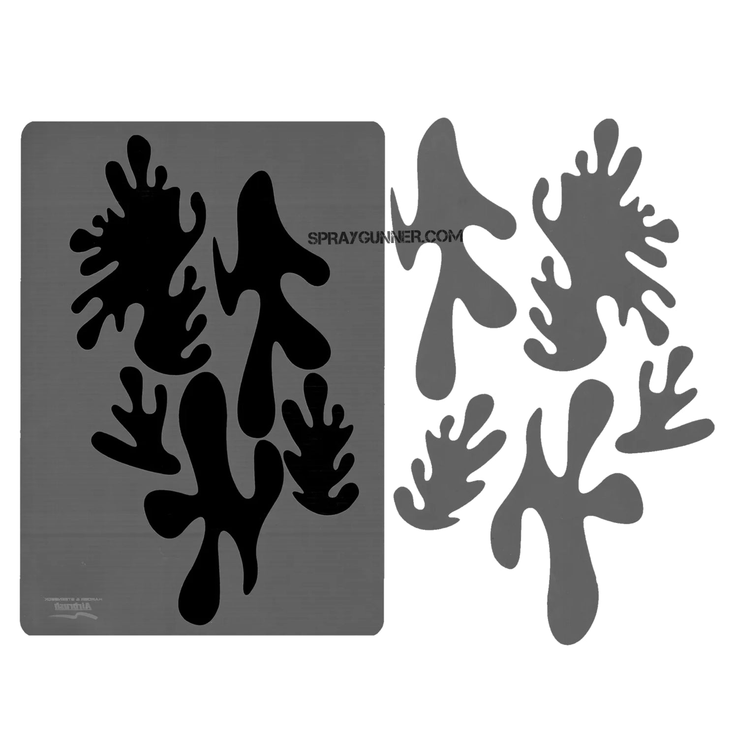 Harder and Steenbeck Airbrushing stencil "Real Flames" - Urbanlystore