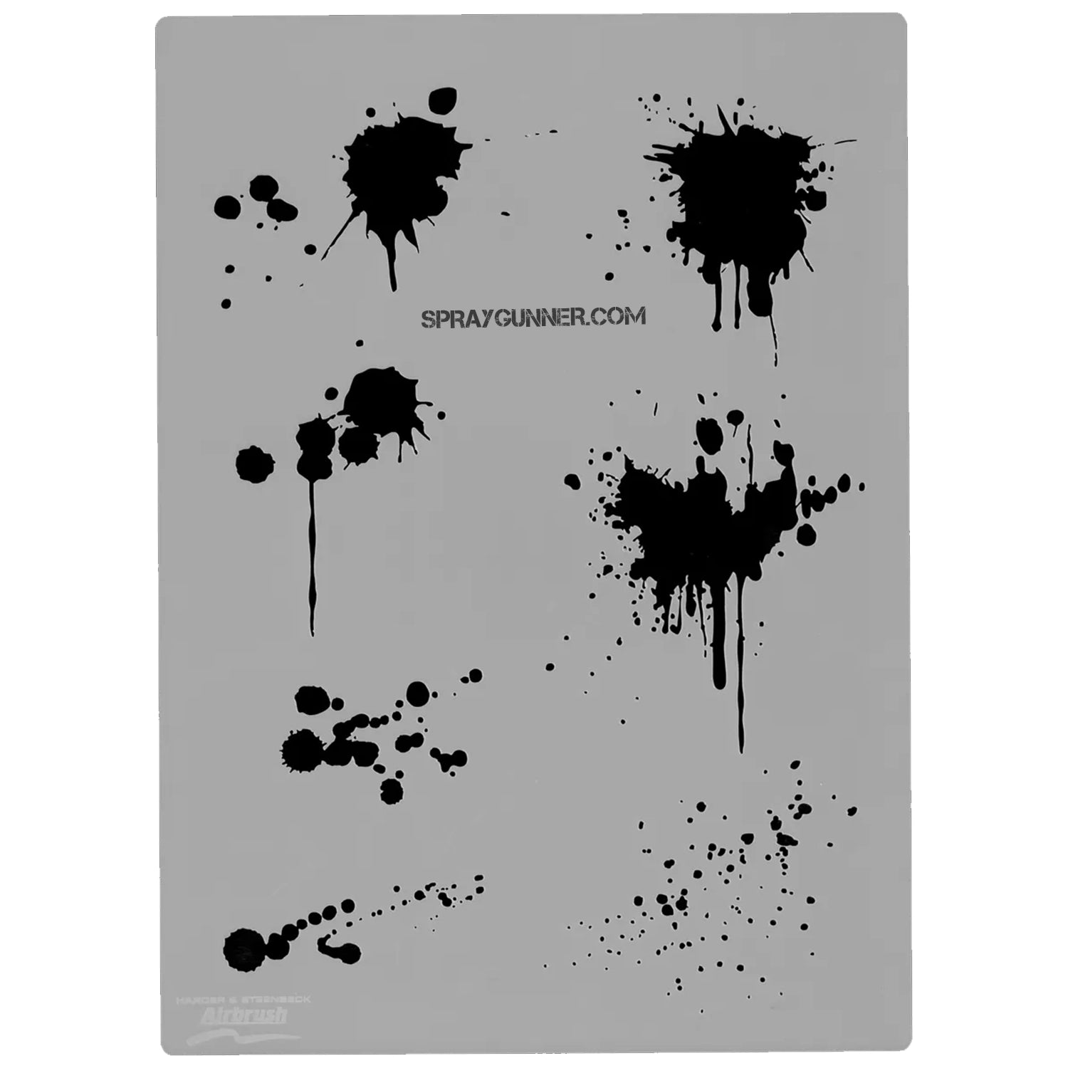 Harder and Steenbeck Airbrushing stencil "Blood Splash" - Urbanlystore