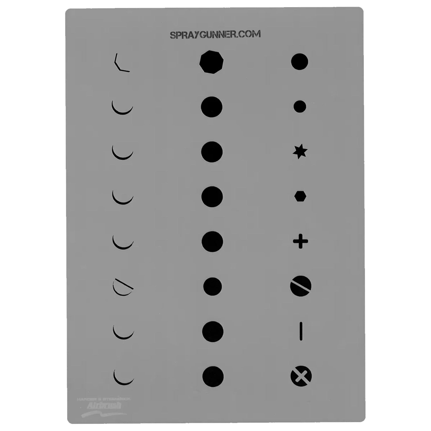 Harder and Steenbeck Airbrushing stencil "Screw Head" - Urbanlystore